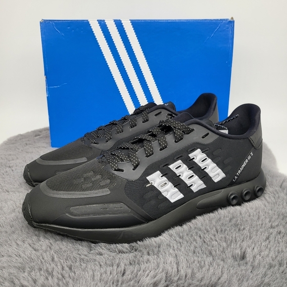 New Adidas Originals La Trainer 3 III Men's Training Shoes Black Size 11 - Picture 2 of 7